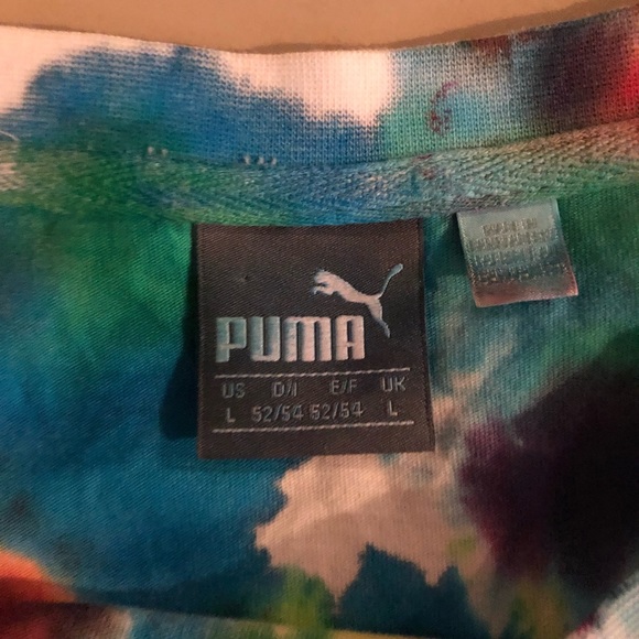 Puma Tie Dyed Mens T-Shirt - Picture 5 of 5